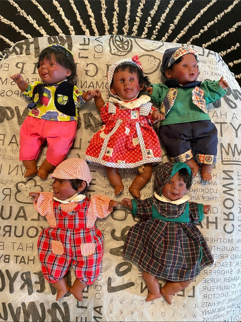 Vintage Gi-Go Toys 8” Palm Expressions Dolls